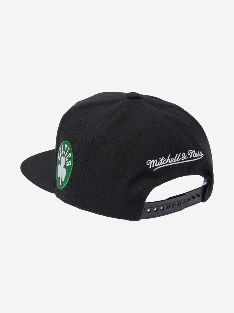 Бейсболка с прямым козырьком MITCHELL NESS HS11485-BCEBLCK Boston Celtics NBA (черный)