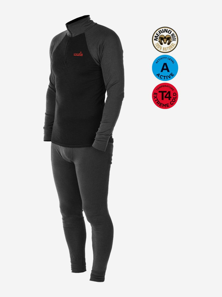 Комплект термобелья мужской Norfin NATURAL HEAT MERINO для рыбалки и охоты