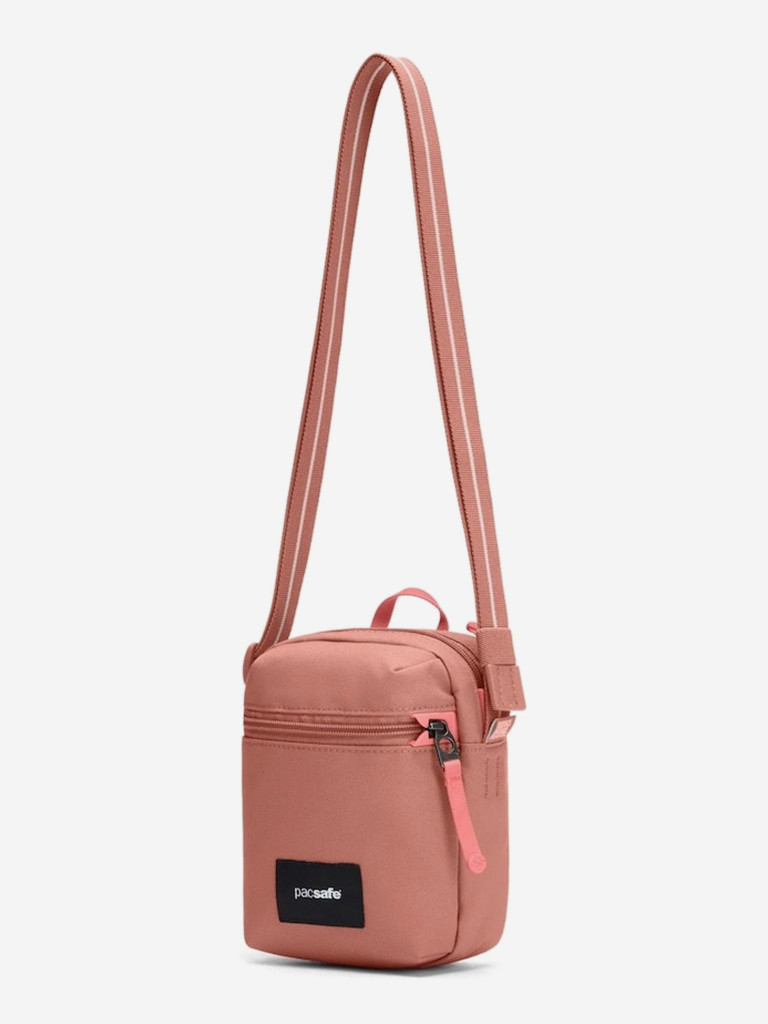 Сумка антивор Pacsafe GO Micro Crossbody, розовый, 1,5 л.