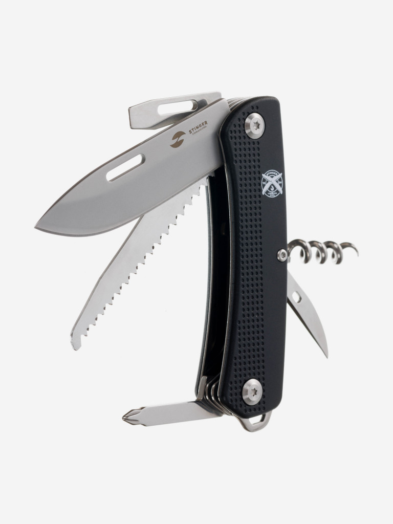 Нож перочинный STINGER, 103 мм, 10 функций