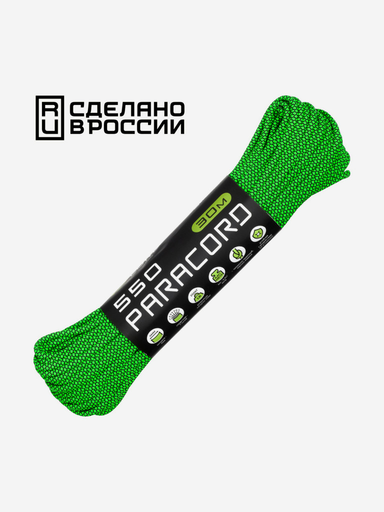 Паракорд 550 CORD nylon 30м RUS (lime snake)
