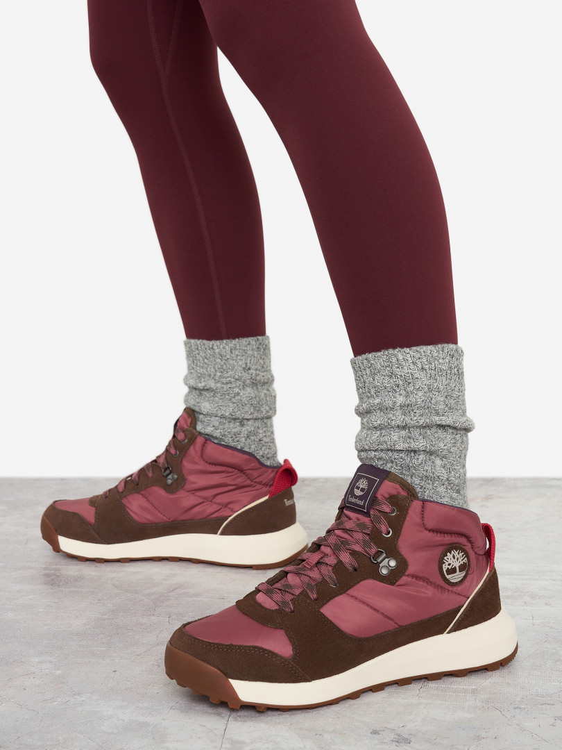 фото Ботинки женские timberland retro swift, красный