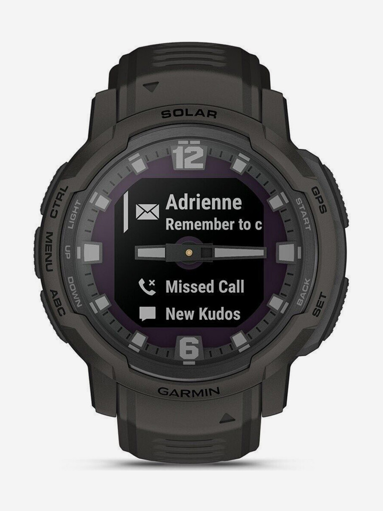 Спортивные наручные часы Garmin Instinct Crossover Solar Graphite