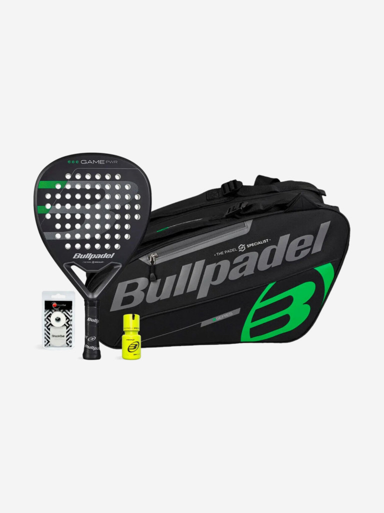 Ракетка для падела BULLPADEL GAME PACK PWR BLACK DRY GRIP