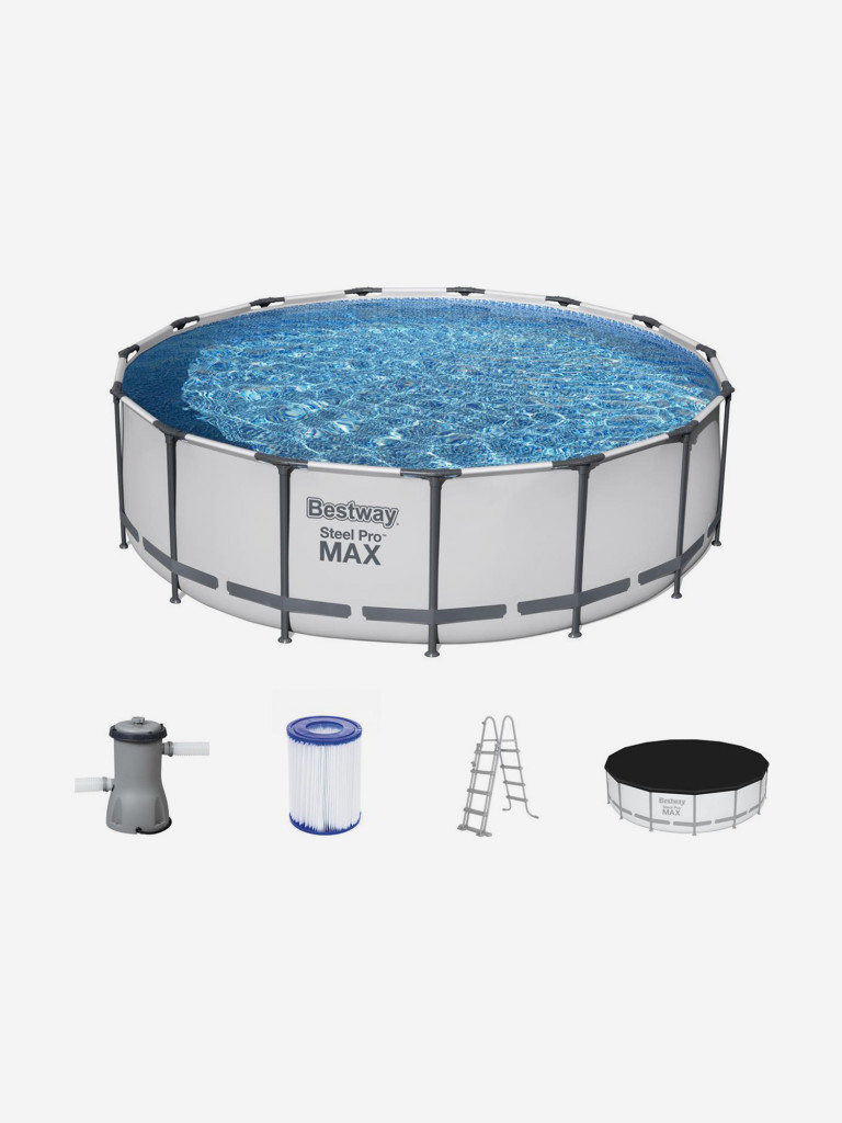 Бассейн Bestway 56438 Steel каркасный Pro Max457х122 см, объем 16015 л