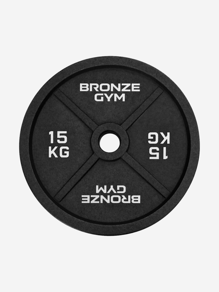 Диск олимпийский 51 мм BRONZE GYM чугунный 15 кг