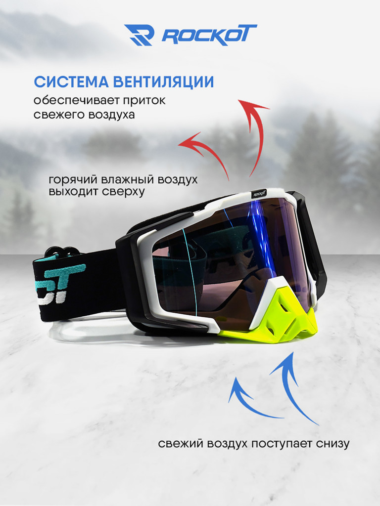 Очки кроссовые ROCKOT RM-323