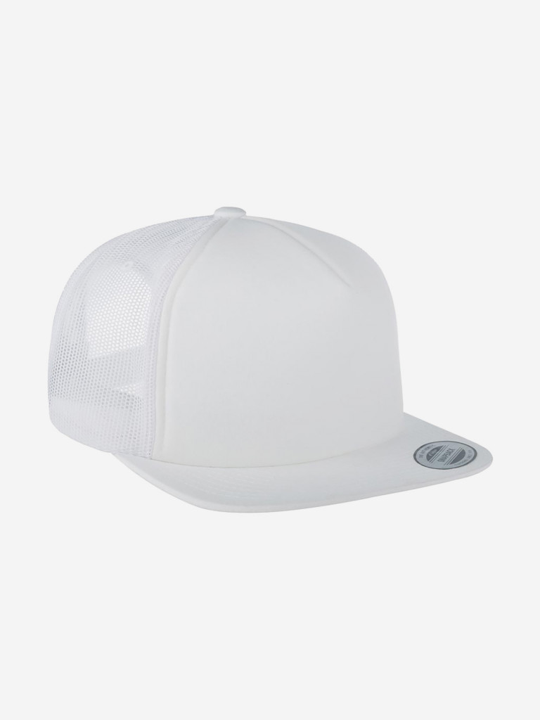 Бейсболка с прямым козырьком FLEXFIT 6005FF (белый)