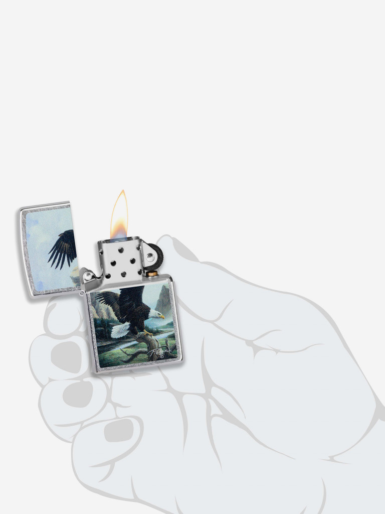 Зажигалка бензиновая ZIPPO 49822 Eagle Linda Picken