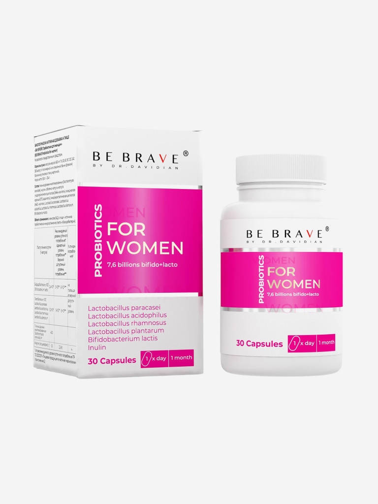 Пробиотики BE BRAVE для женщин, 30 шт
