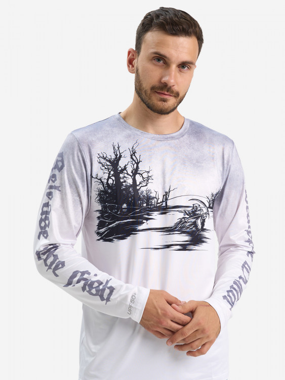 Лонгслив мужской Extreme Fishing OBS-G502 с защитой от солнца UPF50+ для рыбалки