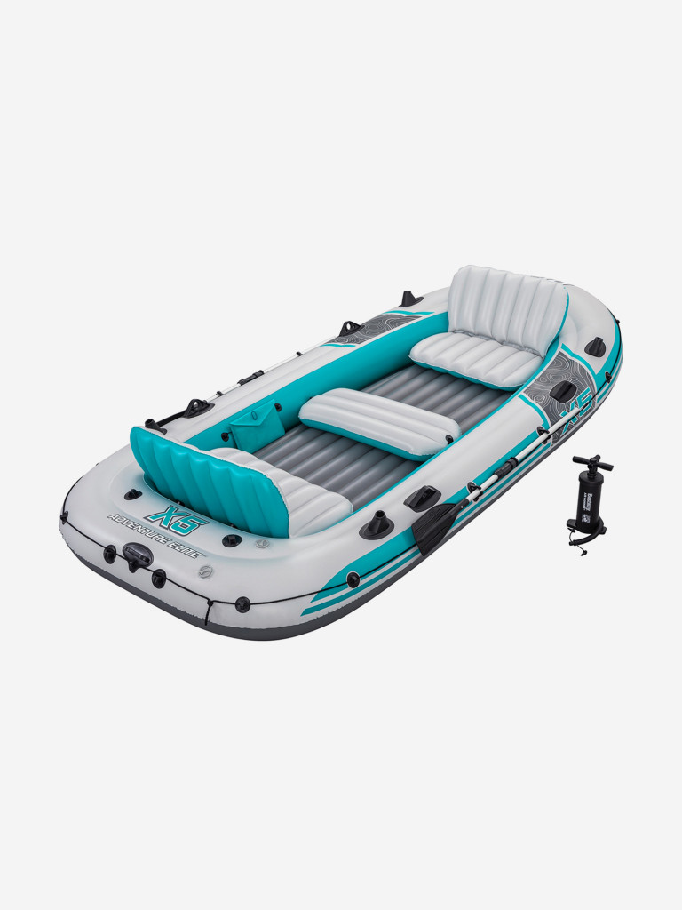 Надувная лодка Bestway 65159 "Adventure Elite X5 Raft Set" алюминиевые вёсла, насос,364 х 166 х 45см, до 600кг