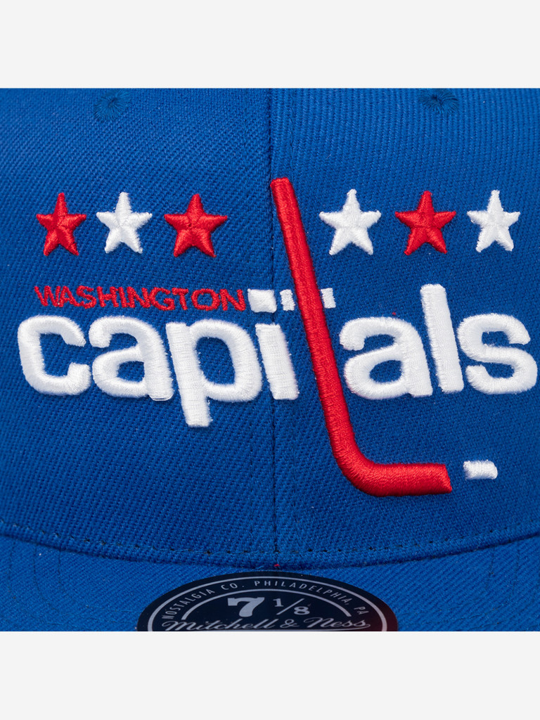 Бейсболка с прямым козырьком MITCHELL NESS 6HSFSH22084-WCABLUE Washington Capitals NHL (синий)