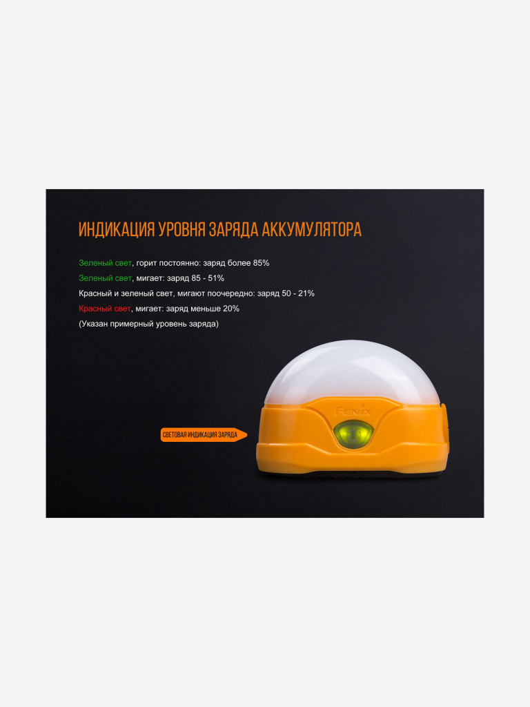 Фонарь Fenix CL20Ror оранжевый