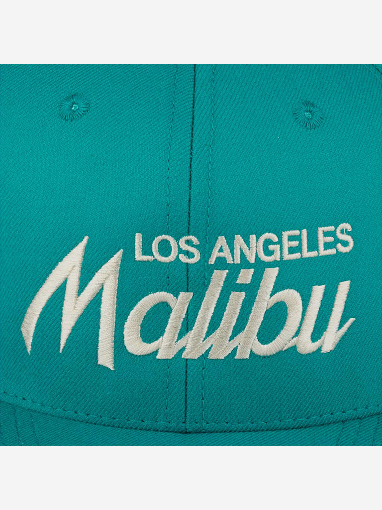Бейсболка с прямым козырьком HOOD 100-MWL001-CA008-SF Malibu, CA (голубой)