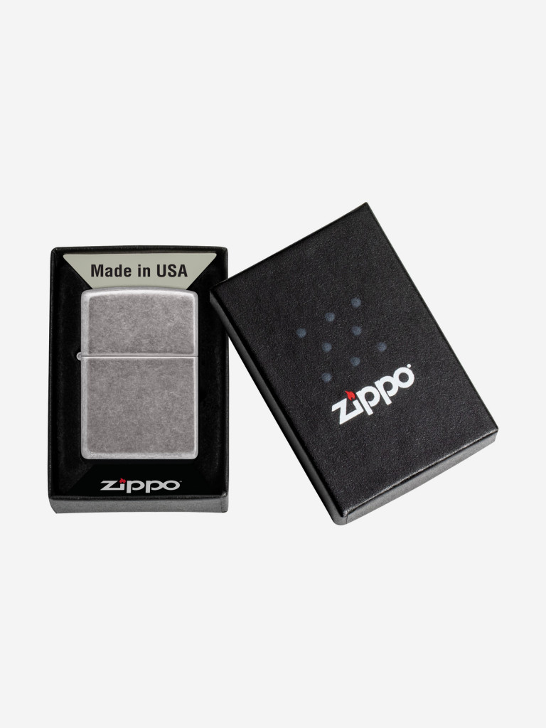 Зажигалка бензиновая ZIPPO 121FB Classic Antique Silver Plate