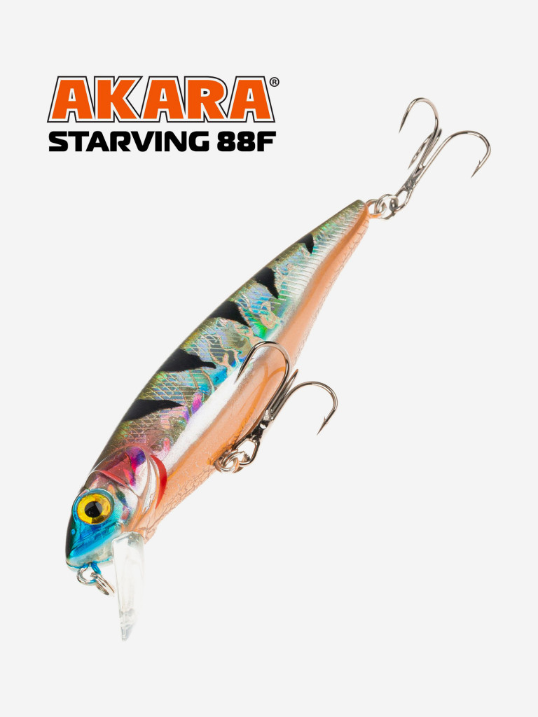 Воблер Akara Starving 88F 11 гр. минноу, плавающий, твичинговый, на щуку A277
