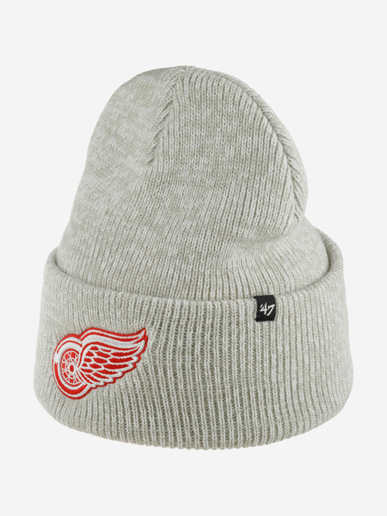 Шапка с отворотом 47 BRAND H-BRNFZ05ACE-GY Detroit Red Wings NHL (серый)