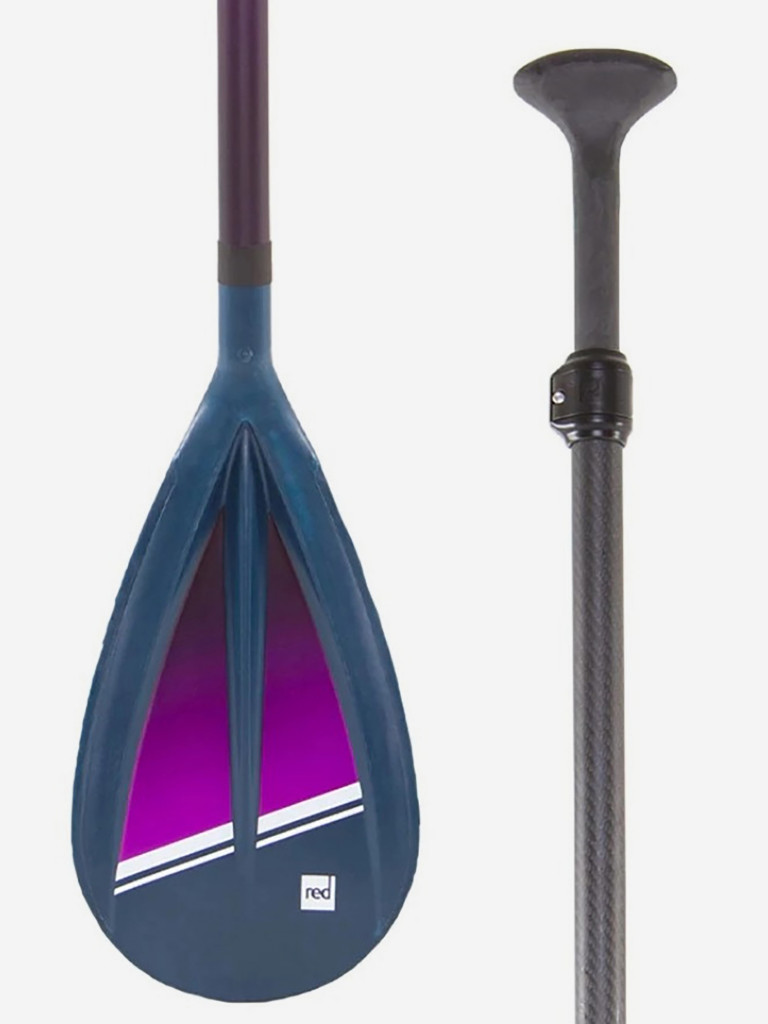Весло для SUP Red Paddle Hybrid Tough Purple, карбоновое, разборное, 3-частное