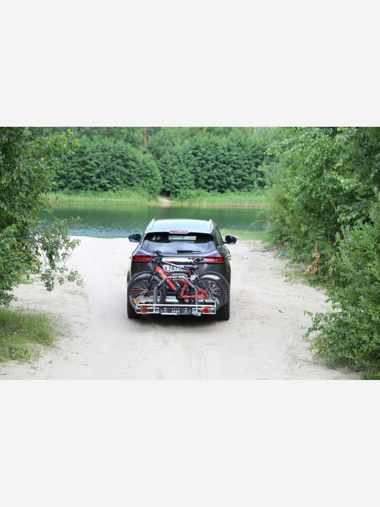 Автобагажник на фаркоп типа квадрат НА ФАРКОПЕ