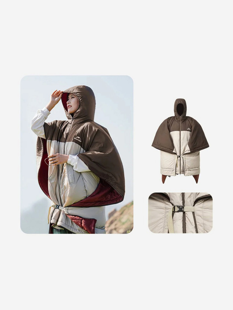 Спальный мешок-пончо Naturehike Multi-Purpose Cloak Sleeping Bag CNK2300SD019 Красный