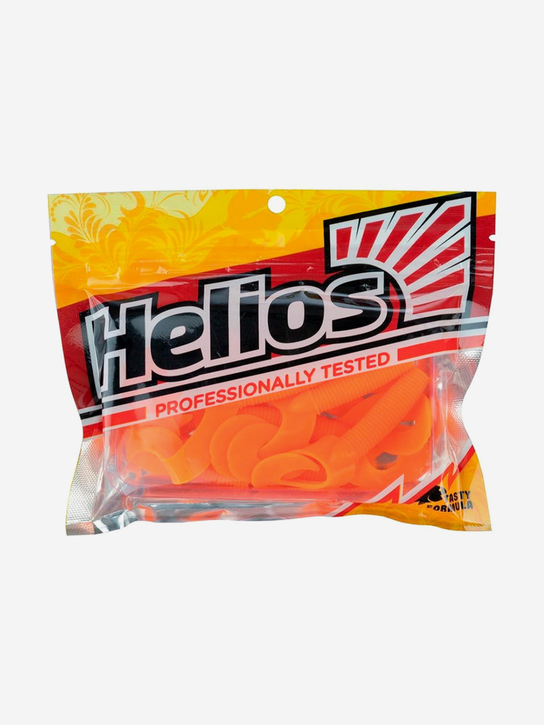 Мягкая приманка Helios Credo Double Tail, 2,95'' / 7,5 см, Orange, 7 шт (HS-12-024)