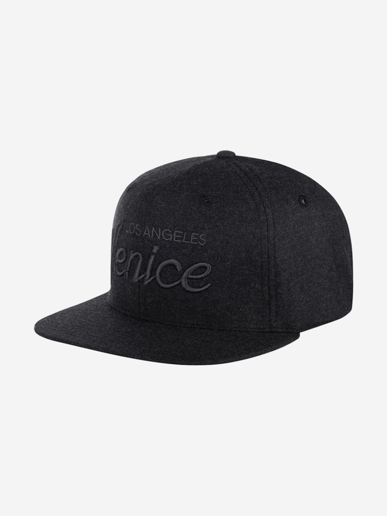 Бейсболка с прямым козырьком HOOD 100-MWL025-CA006-FT Venice Tonal 3D (черный)