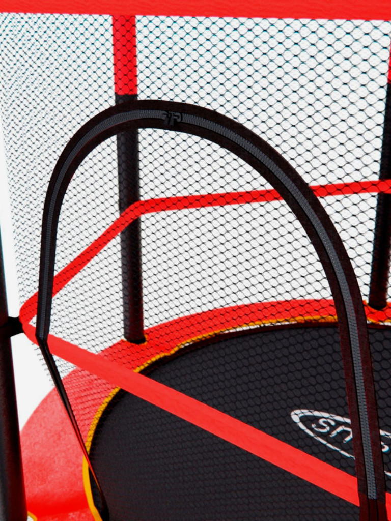 Батут детский DFC TRAMPOLINE-RED 55" с сеткой