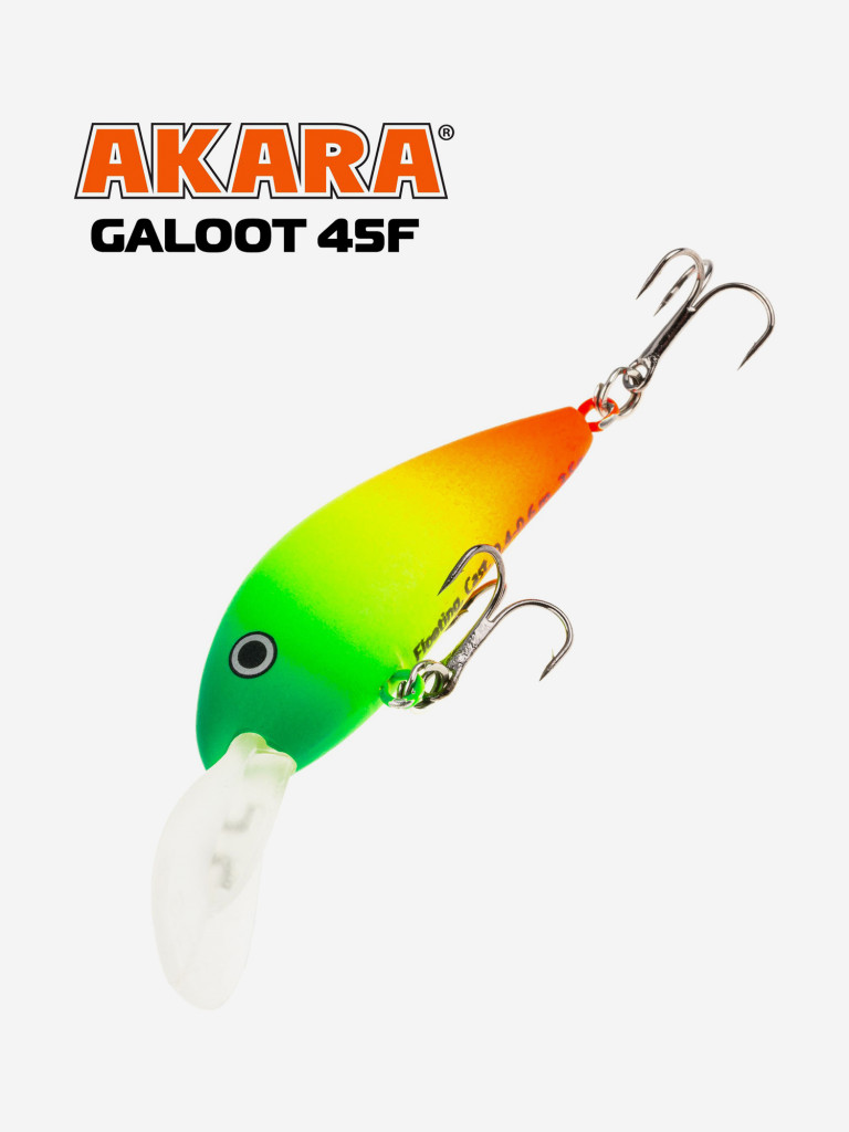 Воблер Akara Galoot плавающий, кренк, на окуня, щуку, голавля 45F 3,5 гр. A113