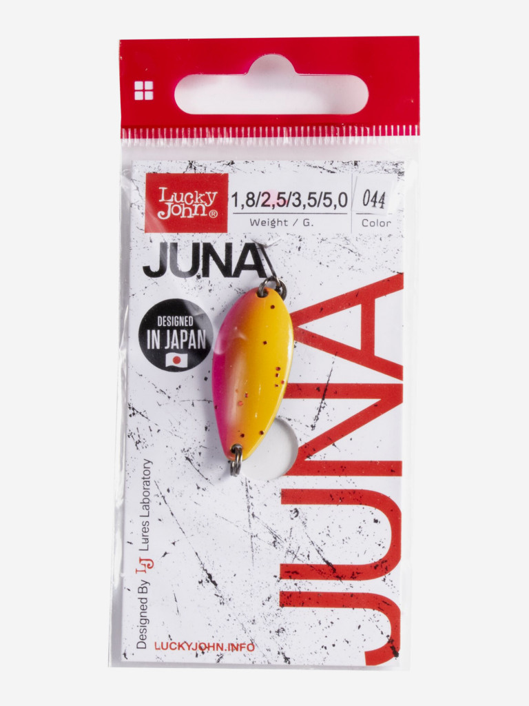 Блесна колеблющаяся Lucky John JUNA, колебалка длиной 30 мм, вес 2.5 г