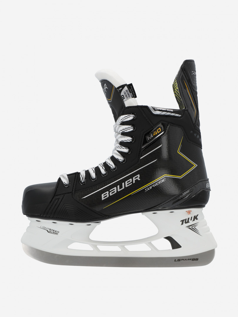 Коньки хоккейные Bauer Supreme M40 SR FIT1 31565400299 Черный, размер 42,44.5,41,43.5,46,44,43,41.5, фото 1