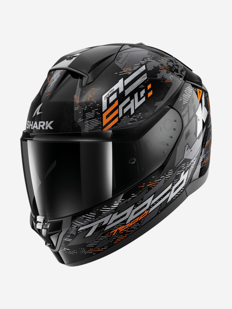 Мотошлем интеграл Shark RIDILL 2 MOLOKAI Black/Silver/Orange