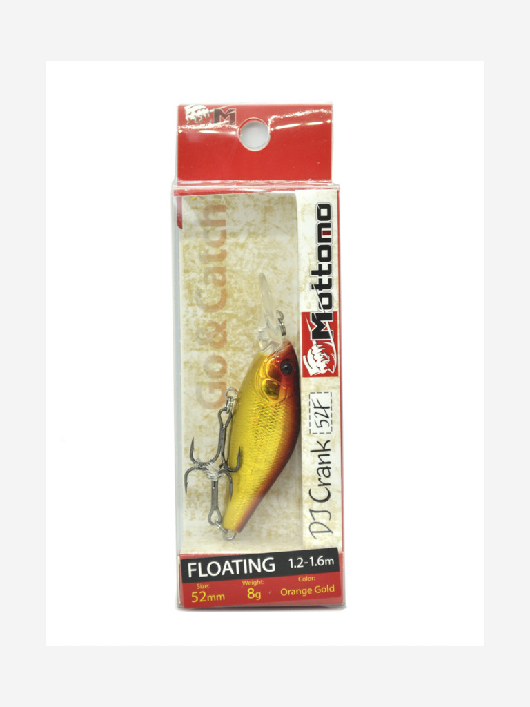 Воблер Mottomo DJ Crank 52F 8g Orange Gold