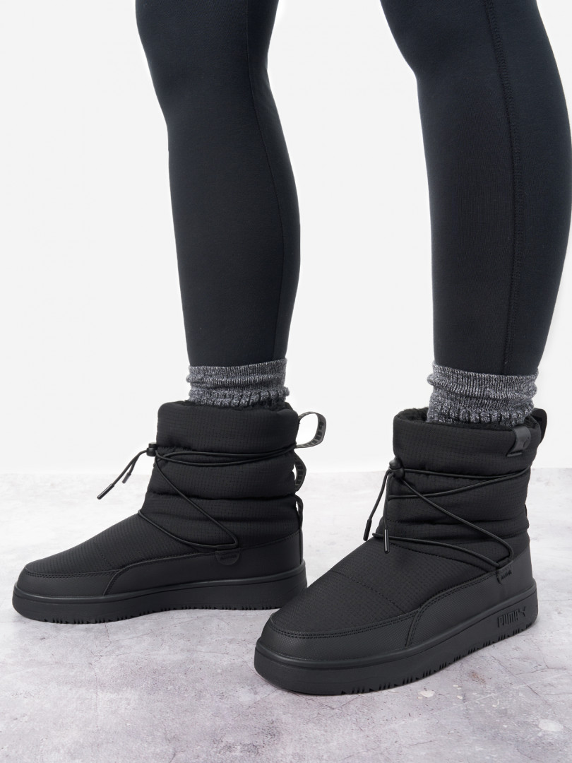 фото Дутики женские puma snowbae, черный