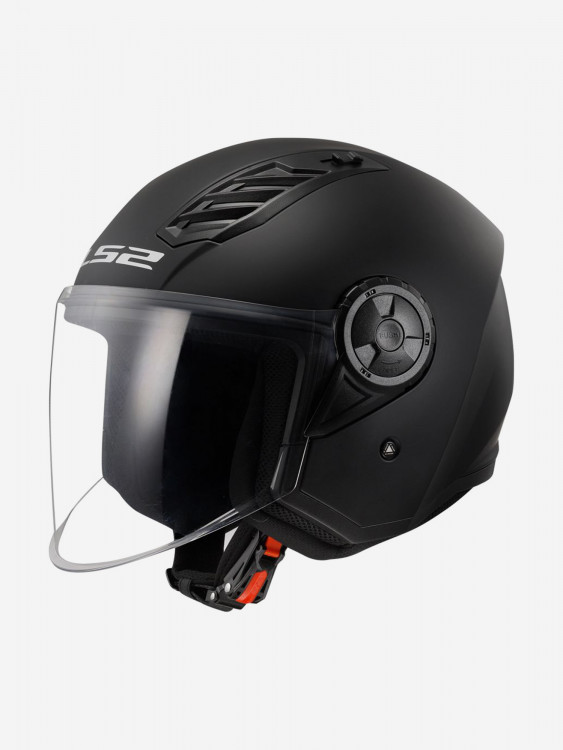 Мотошлем LS2 OF616 Airflow II Solid (черный матовый, Matt Black)