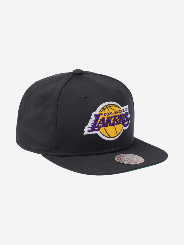 Бейсболка с прямым козырьком MITCHELL NESS HS11500-LALBLCK Los Angeles Lakers NBA (черный)