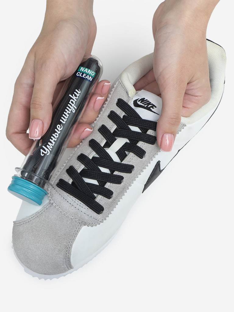 Умные шнурки чёрные