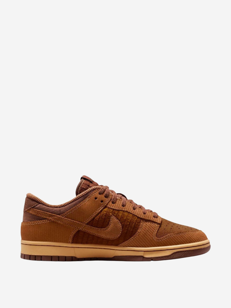 Кроссовки Nike Dunk Textile, Leather Low top Skateboard Shoes Men's Dark Brown