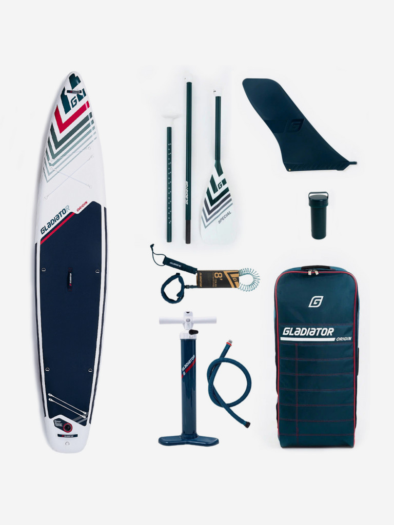 SUP надувной Gladiator ORIGIN 12.6S SC двухслойный, полная комплектация