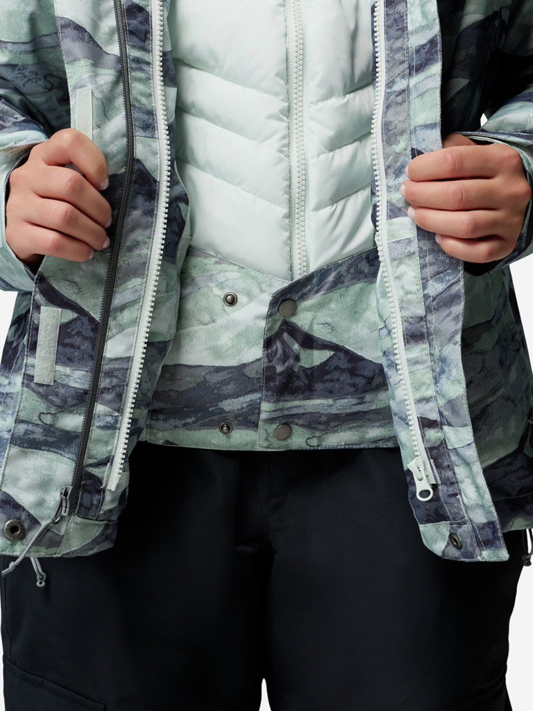 Куртка горнолыжная 3 в 1 женская Columbia Whirlibird V Printed Interchange Jacket