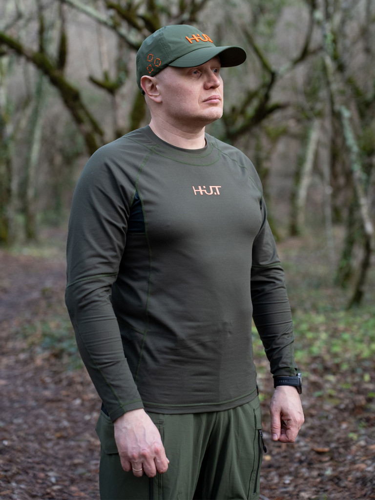 Лонгслив мужской H.U.T. VORGA для охоты, хаки