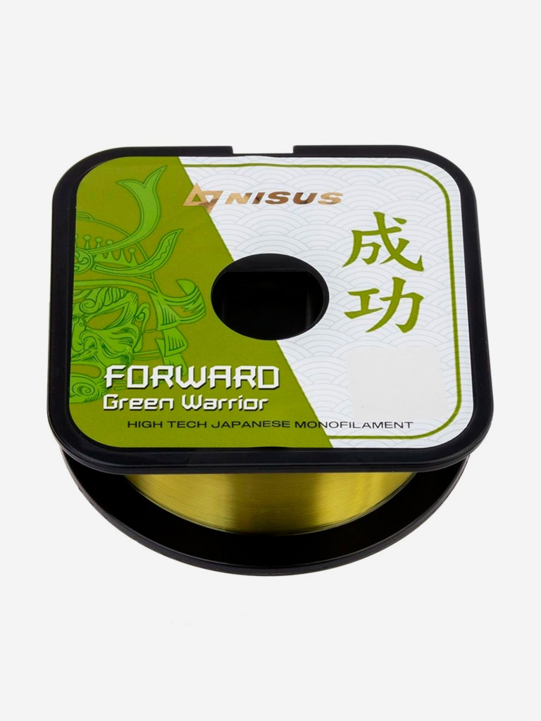 Леска для рыбалки Nisus FORWARD Green Warrior Nylon 0,496мм, 100м, 17,6кг, оливковый
