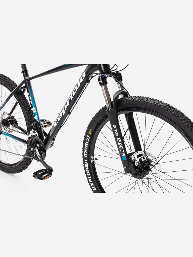 Велосипед CAPRIOLO MTB LEVEL 9.3 (3 X 8), рама алюминий 21'', колёса 29'' (чёрный - синий)