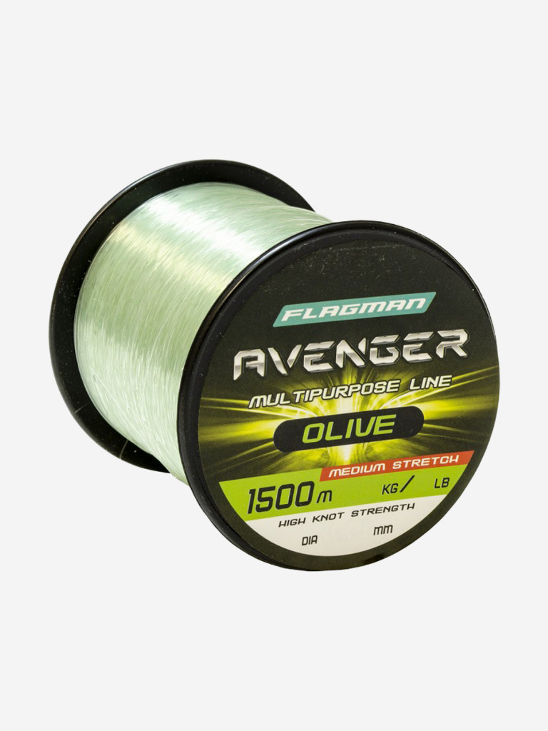 Леска Avenger Olive Line FLAGMAN 1500м 0.25мм 6.8кг/15lb