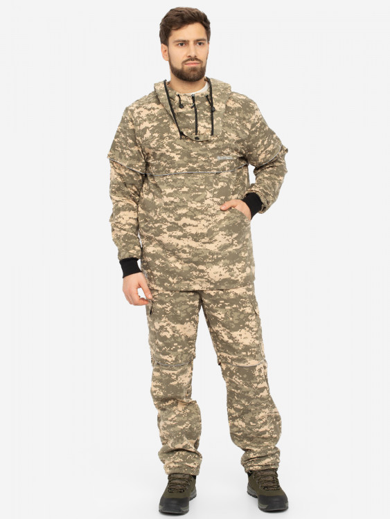 Костюм мужской Huntsman Антигнус-Люкс летний противоэнцефалитный для охоты и рыбалки из ткани твил-пич