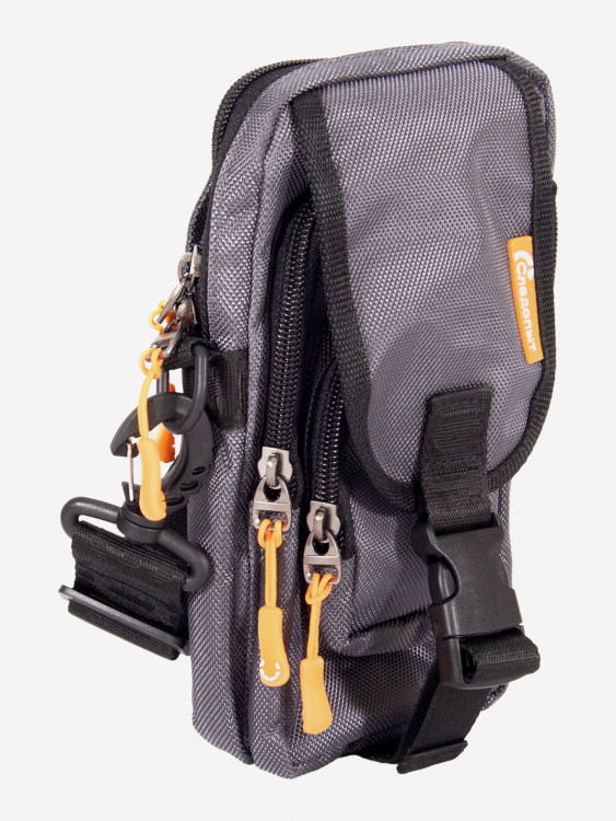 Сумка рыболовная Следопыт Street Fishing MultiLock V-Pouch, 22х12,5х8 см, цвет серый.