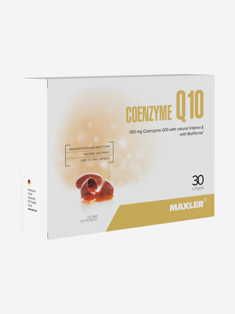 Коэнзим Q10 (убихинон) + Витамин Е Maxler с пиперином, 30 капсул