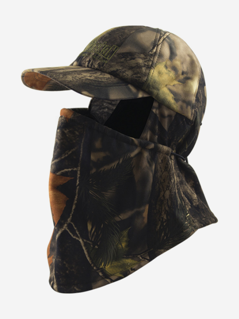 Бейсболка для рыбалки и охоты (кепка мужская)-маска Alaskan Camo Face Mask