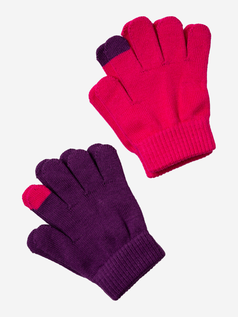 Перчатки для девочки, 2 пары PlayToday