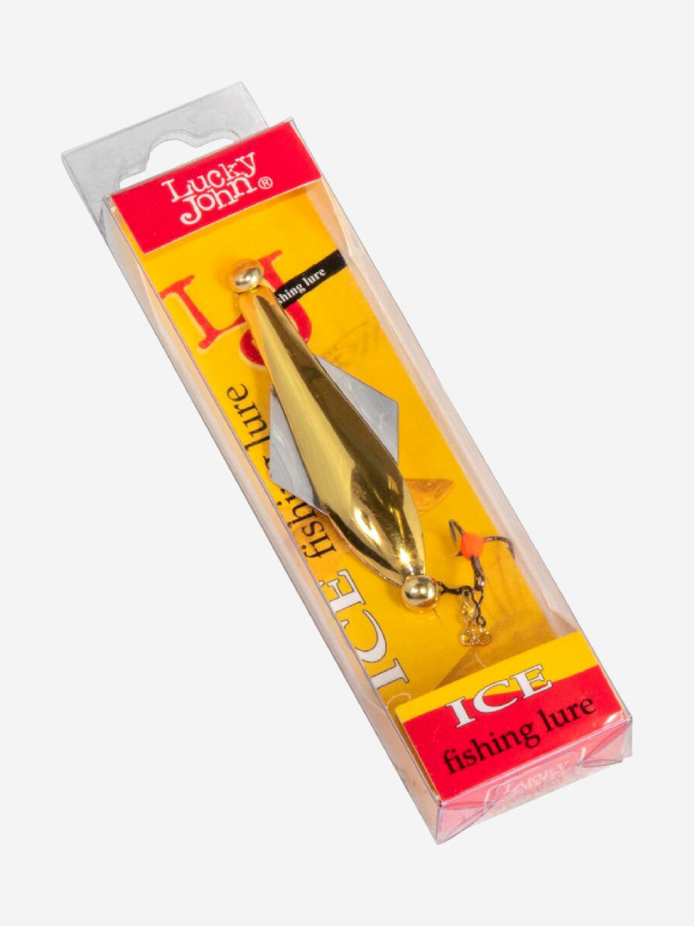 Блесна вертикальная зимняя Lucky John GLIDER с цепочкой и тройником, вес10 г